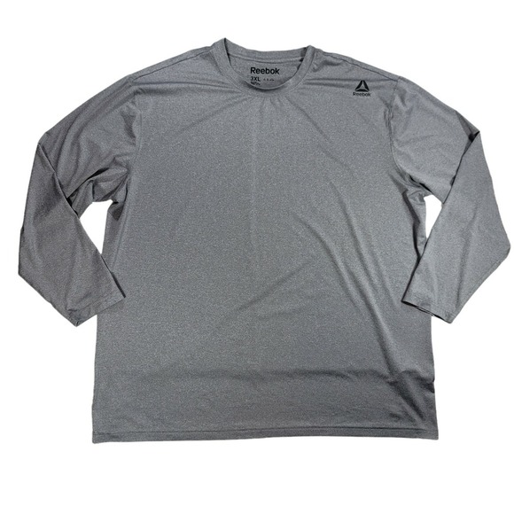 Reebok Speedwick Shirt Mens Sixe 3XL Gray Lightweight Activewear Long Sleeve - Picture 1 of 7